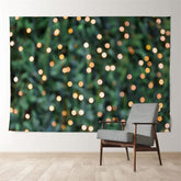 Aperturee - Light Spots In Green Grass Winter Xmas Backdrop